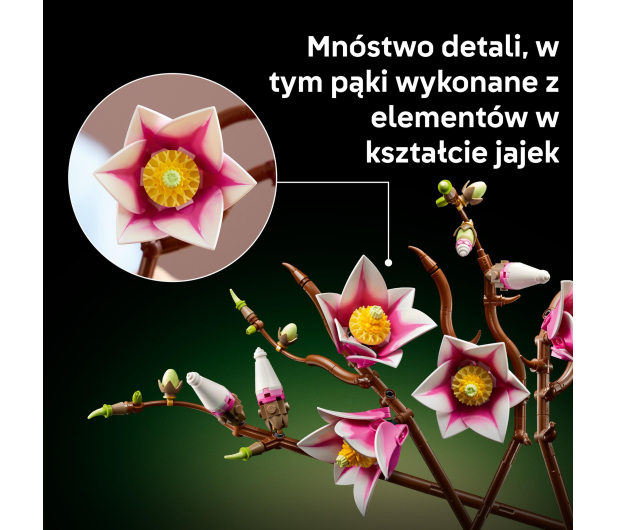 LEGO BOTANICALS 11510 Gałązki magnolii - 1489546 - zdjęcie 7